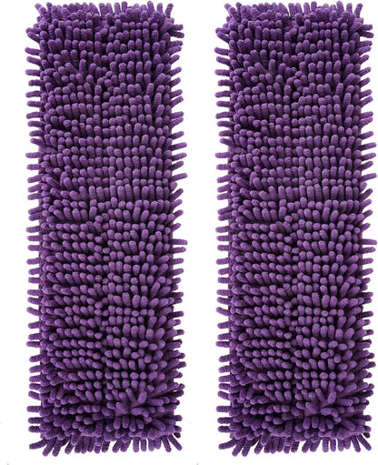 AmaVins 2 Pack Pet System Microfiber Sweeping Pad, Reusable Pet Replacement Mop Pad for Bona Mop & Multi-Surface Floors, 18 Inch Washable Cleaning & Dusting Pads, Attracts & Picks Up Pet Hair