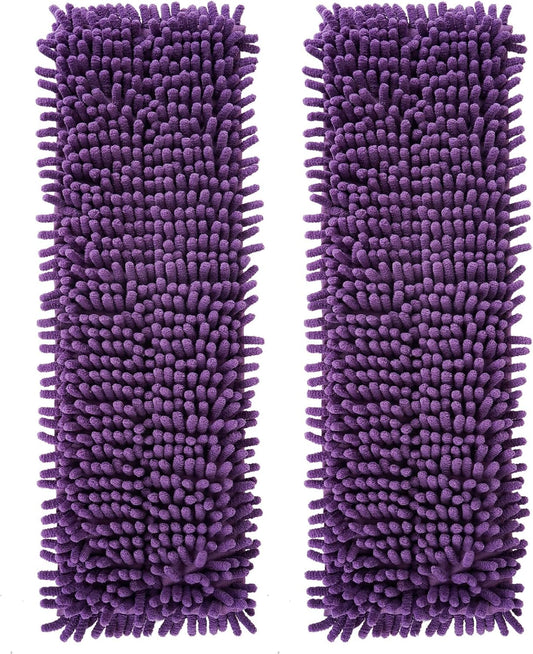 AmaVins 2 Pack Pet System Microfiber Sweeping Pad, Reusable Pet Replacement Mop Pad for Bona Mop & Multi-Surface Floors, 18 Inch Washable Cleaning & Dusting Pads, Attracts & Picks Up Pet Hair