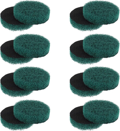 16pcs Kitchen Pads Power Scrubber Pads Set Electric Scrubber Replacement Scouring Pads fit for Dremel Versa Scouring Pads,Green