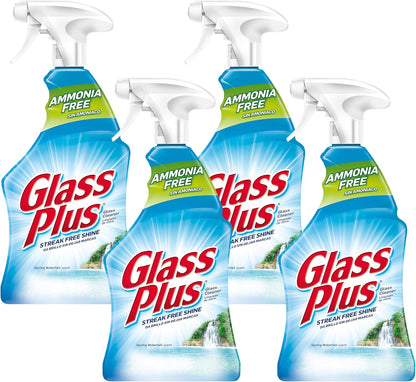 Glass Plus Glass Cleaner, 32 Fl Oz Bottle, Multi-Surface Glass Cleaner