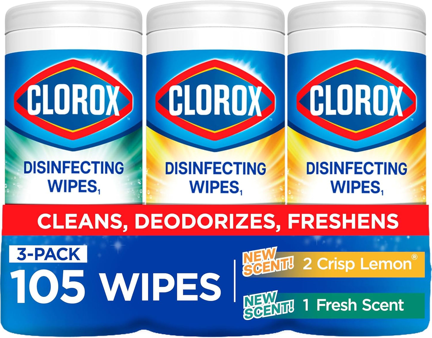 Clorox Disinfecting Cleaning Wipes Variety Pack, 35 Count Each (Package May Vary)