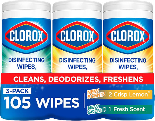 Clorox Disinfecting Cleaning Wipes Variety Pack, 35 Count Each (Package May Vary)