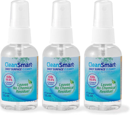 CleanSmart Daily Surface Spray Disinfectant, Kills 99.9% of Viruses, Bacteria, Mold & Fungus, 16 oz Bottle (Pack of 3)