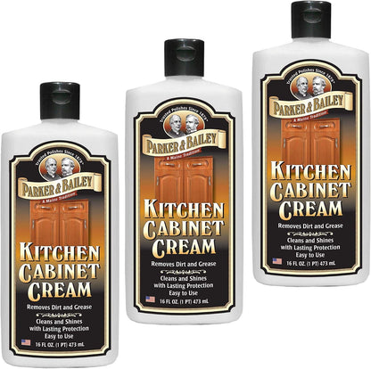 Parker and Bailey Kitchen Cabinet Cream-Wood Cleaner-Grease Remover 16 oz (1)