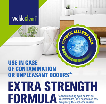 WoldoClean 3in1 Toilet Bowl Cleaner Tablets 35 Uses - Automatic Tank & Bowl Descaler, Heavy Duty Limescale & Hard Water Stain Remover, Eucalyptus Scent, No Blue Water Dye