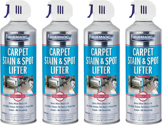 Blue Magic Carpet Stain & Spot Lifter - 22 oz. Aerosol Can (Pack of 4)