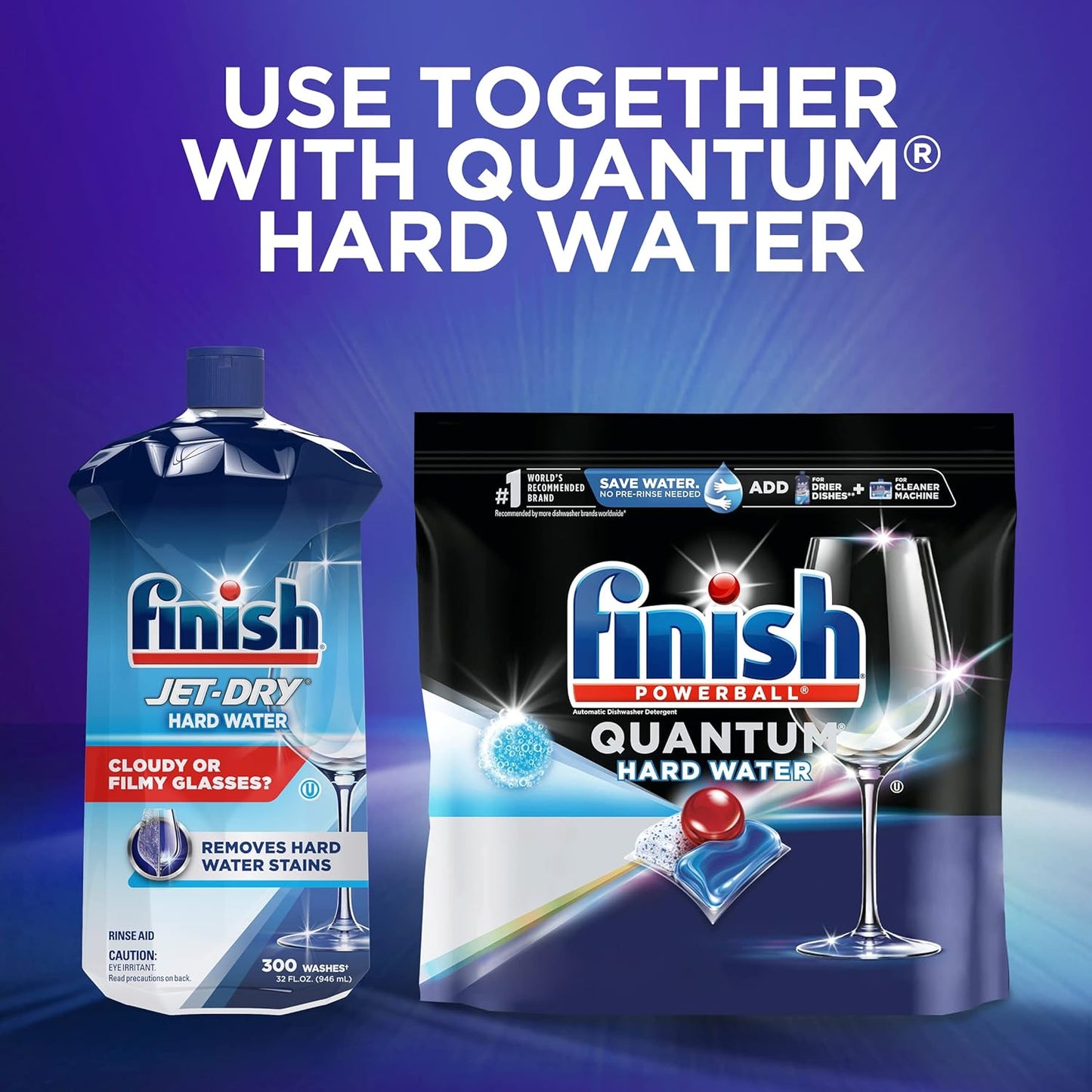 Finish Jet-Dry Rinse Agent - Liquid Hardwater Protection 32oz