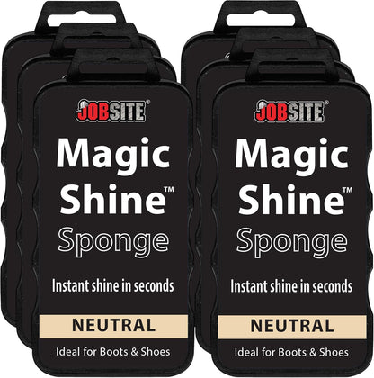 JobSite Instant Express Leather Boot & Shoe Shine Sponge - Neutral
