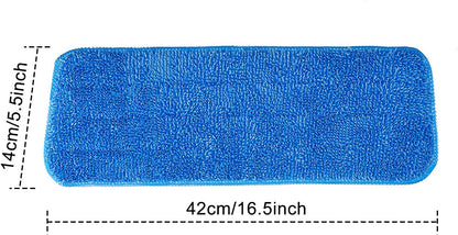 6 Pieces Microfiber Cleaning Pads Reveal Mop 16 to 18 inch Fit for Most Spray Mops and Reveal Mops Washable (16.5 x 5.5 inch)