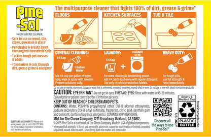 Pine-Sol Multi-Surface Cleaner, Lemon Fresh, 14 Fluid Ounces (Pack May vary)