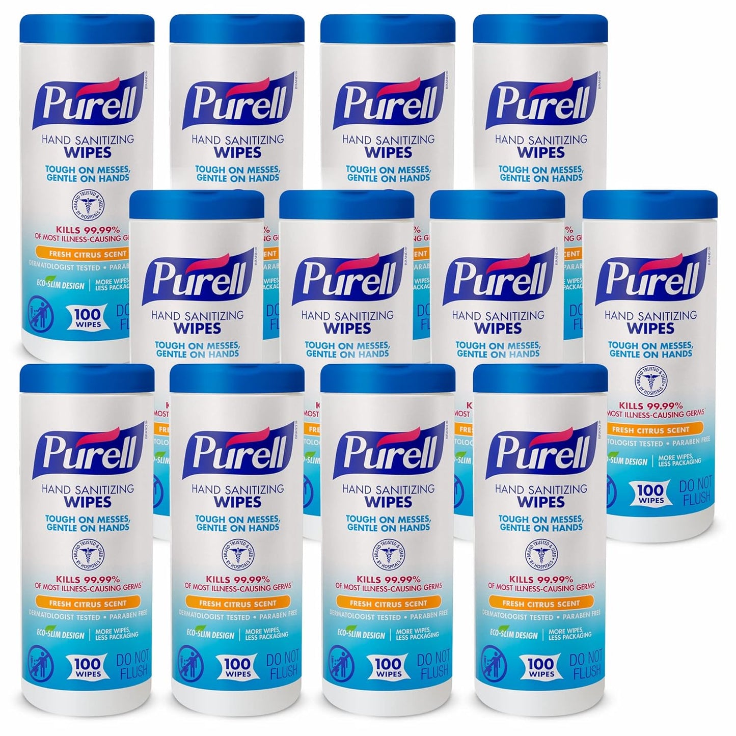 Purell Hand Sanitizing Wipes, Clean Refreshing Scent, 40 Count Hand Wipes Canister (Pack of 6) - 9120-06-CMR