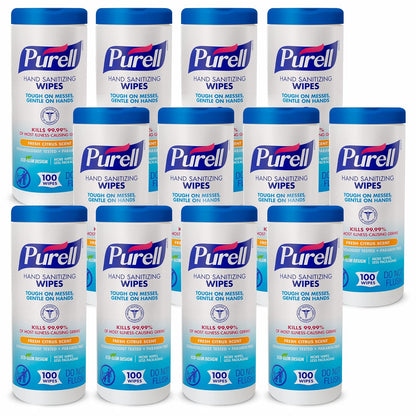 Purell Hand Sanitizing Wipes, Clean Refreshing Scent, 40 Count Hand Wipes Canister (Pack of 6) - 9120-06-CMR