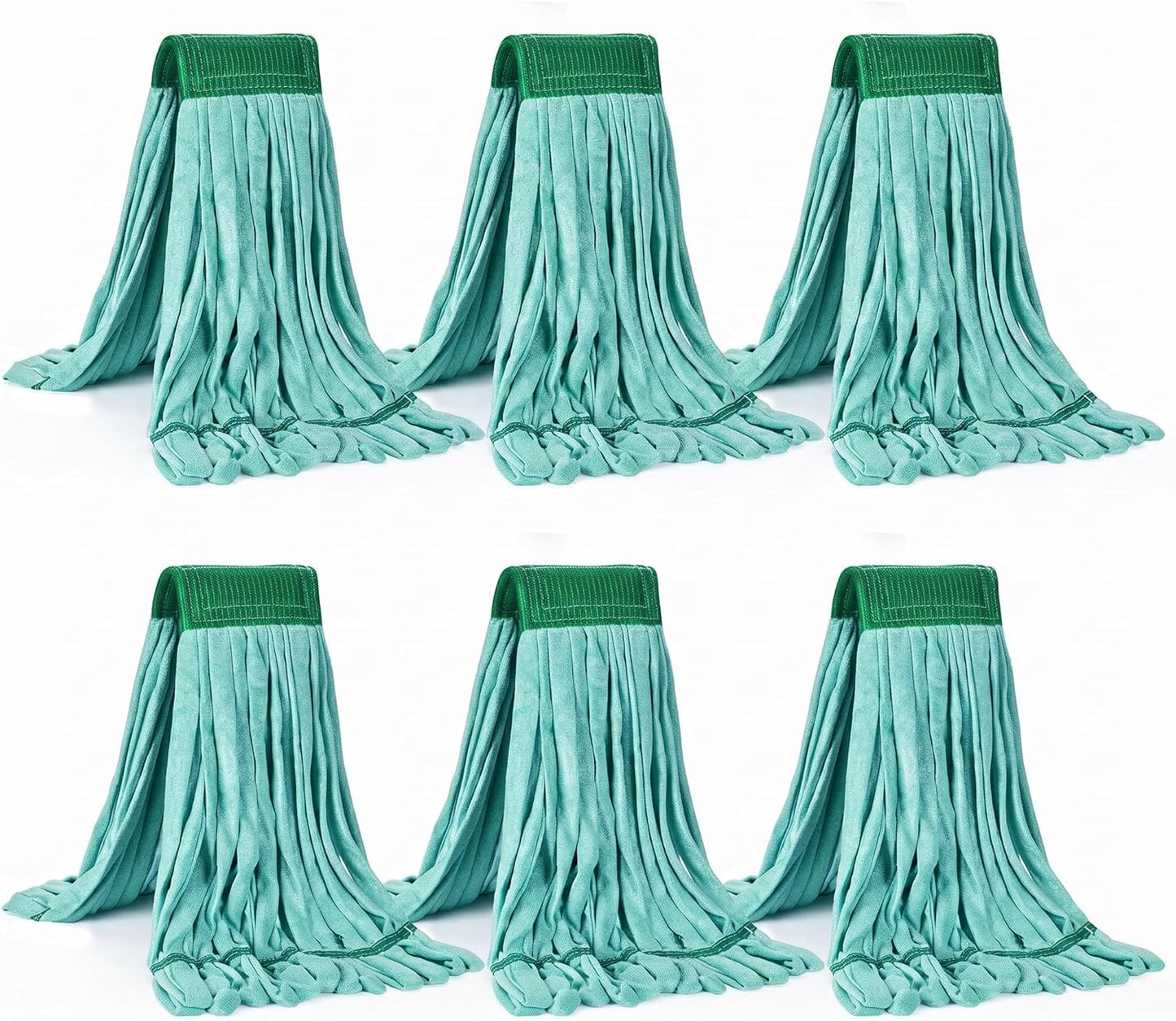 Matthew Cleaning Microfiber Tube Mop(Meduim,Blue,3Pack) Heavy Duty Mop Head Replacement,Excellent Absorbency,Premium launderability,Reusable,Loop end for Home,Commercial&Industrial Use