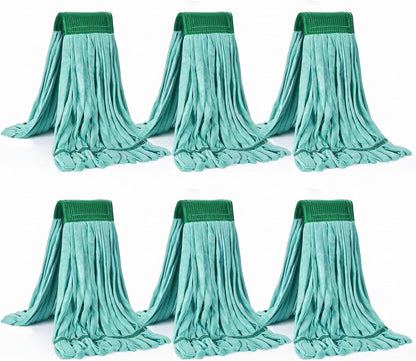 Matthew Cleaning Microfiber Tube Mop(Meduim,Blue,3Pack) Heavy Duty Mop Head Replacement,Excellent Absorbency,Premium launderability,Reusable,Loop end for Home,Commercial&Industrial Use