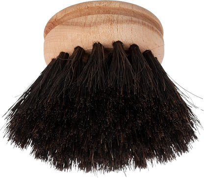 REDECKER Replacement Head for Dish Brush, 1-5/8-inch, Set of 2, 100% Natural Tampico Fiber and Untreated Beechwood, Made in Germany - Natural Dish Brush Replacement Heads