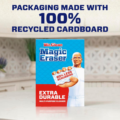 Mr. Clean Magic Eraser Sponge, All Purpose Cleaner, Cleaning Scrubber, Wall, Sneaker, Kitchen, Bathroom, Shower Cleaner, Cleaning Supplies, Melamine Sponge, Cleaning Pads, Extra Durable, 10ct