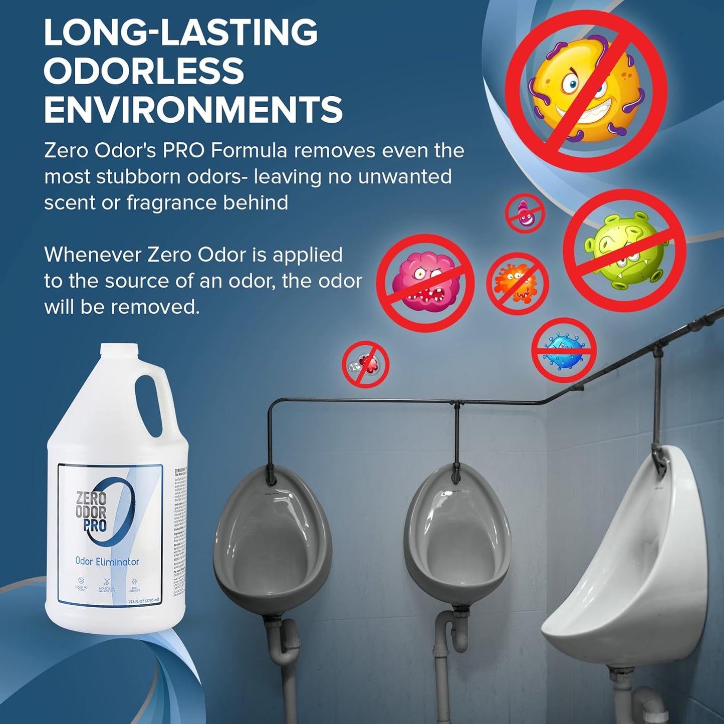 Zero Odor Pro Commercial Strength Odor Eliminator, Room Deodorizer and Air Freshener, Trigger Spray, 32 oz