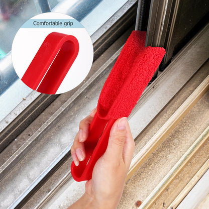 Lurrose 4 Pack Blinds Duster, Window Blind Cleaner Duster Brush with Microfiber Sleeves Blinds Cleaning Tools for Window Fans