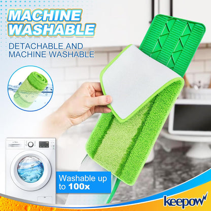 6 Pack Upgraded Spray Mop Refills for Libman Freedom Spray Mop, Washable Microfiber Spray Mop Replacement Head, 6 Count Reusable Mop Pads