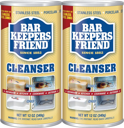 BAR KEEPERS FRIEND Powdered Cleanser 12-Ounces (1-Pack)']