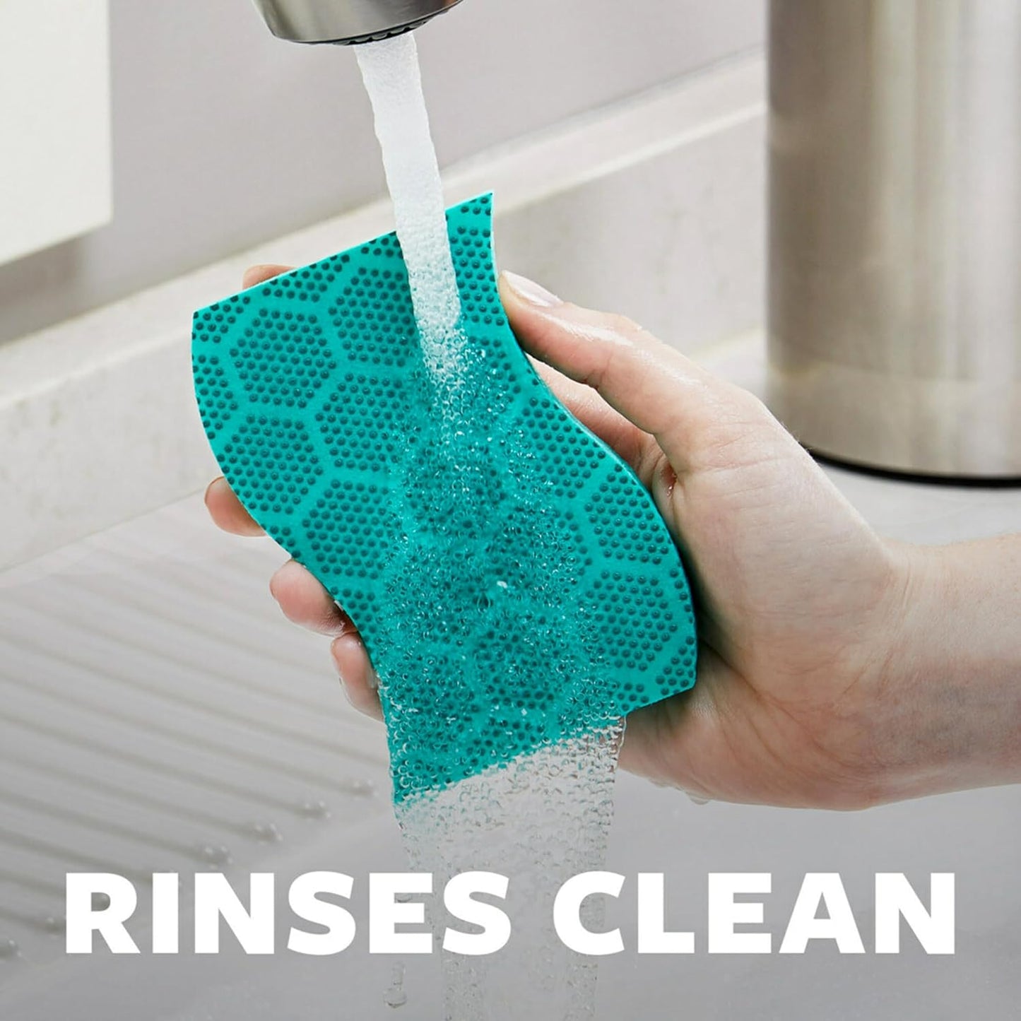 Scotch-Brite Odor Resist Heavy Duty Scrub Sponge, Dishwasher-Safe Kitchen sponges for Serious Scrubbing, Multipurpose Dish Sponge for Stuck-On Messes, 6 Scrubbing Sponges