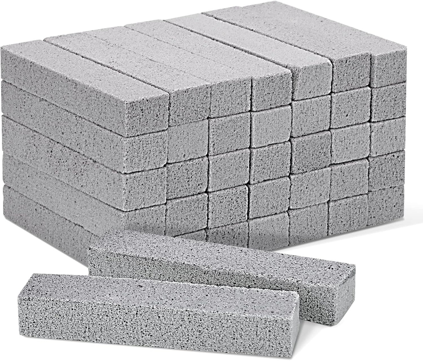 10 Pack Pumice Stone for Cleaning, Pumice Stone for Toilet Cleaning Bowl Stick, Heavy Duty Strong Pumice Cleaning Bar for Bathtubs, Kitchen Sink, Grill, Household (5.9 x 1.4 x 0.9 Inches)