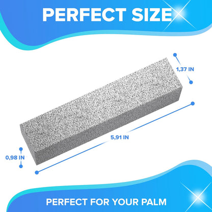 DISIWENE Pumice Cleaning Stone with Handle Toilet Bowl Cleaner Hard Water Ring Remover for Bath/Pool/Kitchen/Household Cleaning (2, 2 Pack with Handle)