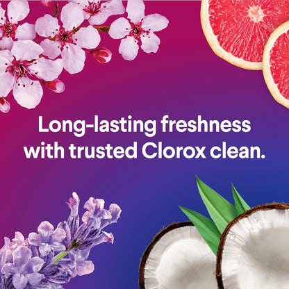 Clorox Scentiva Disinfecting Wipes, Coconut and Waterlily, Antibacterial, 75 Count