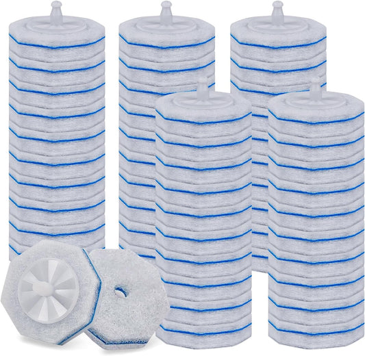 50 Pcs Toilet Bowl Wand Refills for Clorox, Upgraded Octagon Disposable Replacement Heads Compatible with Clorox Toilet Wand for Bathroom Cleaning