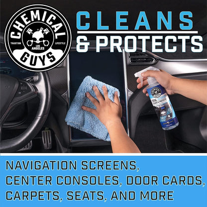 Chemical Guys Leather Cleaner and Conditioner Kit - Car Cleaner and Conditioner, Safely Cleans & Conditions Leather Car Interiors, Furniture, Shoes, Boots, Bags, Apparel & More, 2 Bottles (16 oz Each)