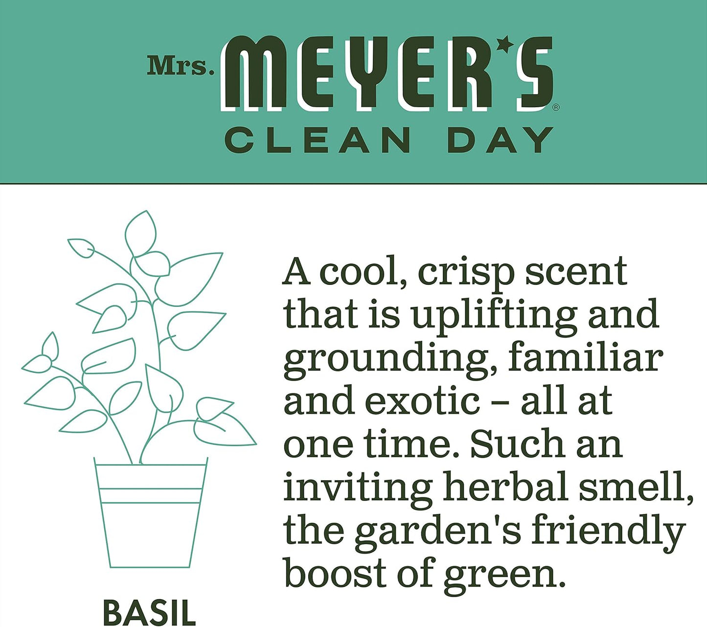 MRS. MEYER'S CLEAN DAY Liquid Dish Soap, Honeysuckle Scent, 16 Fl Oz Bottle