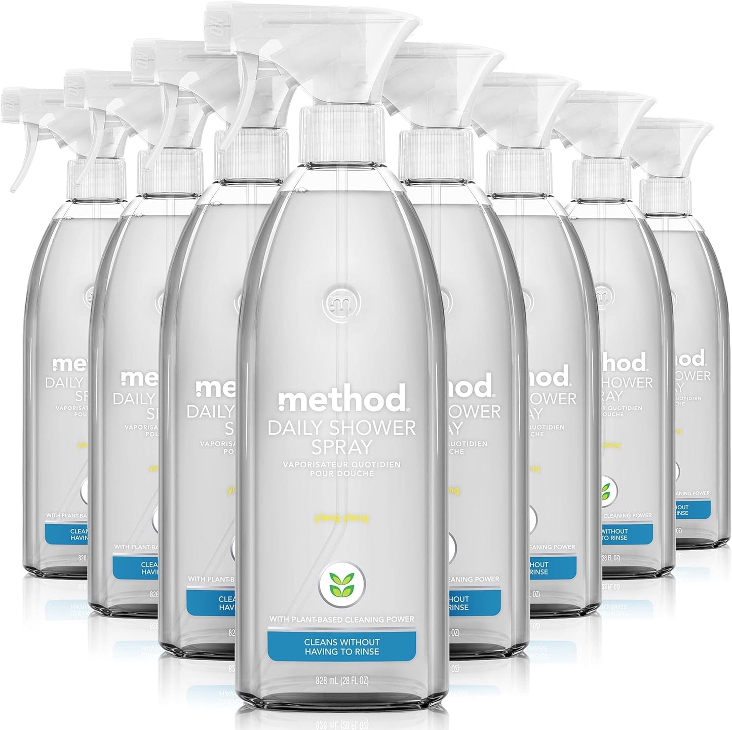 Method Daily Shower Cleaner Spray, Ylang Ylang, For Showers, Tile, Fixtures, Glass and Tubs, 28 oz spray bottle (Pack of 1)