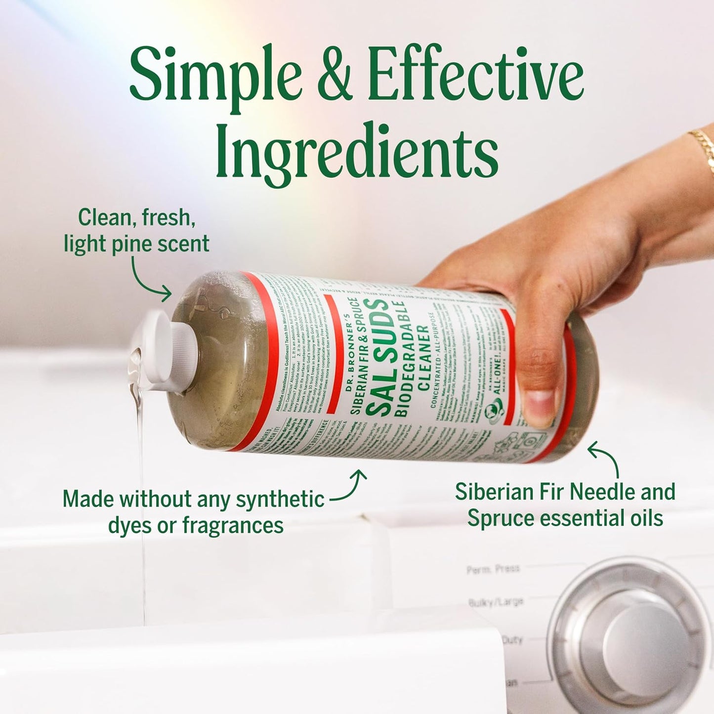 Dr. Bronner's Sal Suds Biodegradable Cleaner (1 Gallon) – All-Purpose Pine Mop Detergent for Floors, Multi-Purpose Household Formula, Dish Degreaser & Laundry Use