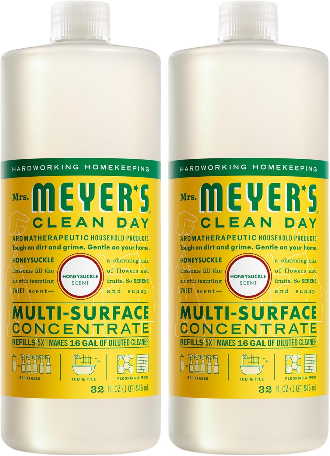 MRS. MEYER'S CLEAN DAY Multi-Surface Everyday Cleaner, Lavender Scent, 16 Fl Oz Bottle - 3 Pack