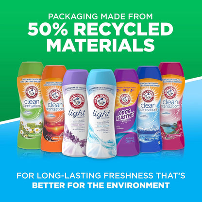 ARM & HAMMER Clean Scentsations In-Wash Scent Booster, Laundry Scent Booster Clean Meadow scent, 24 Oz