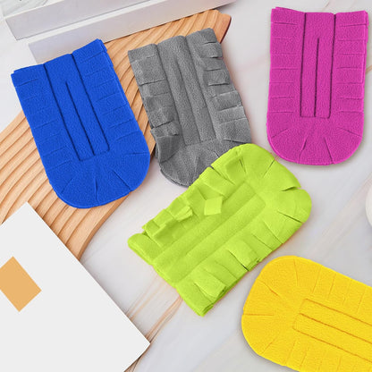 Zubebe 12 Pcs Duster Refill Reusable Fleece Duster Refills Feather Flat Dusters Multi Surface Washable Cleaning Pads Tools for Home, Blinds, Car, Pet, Furniture, Fans (Dark Color)