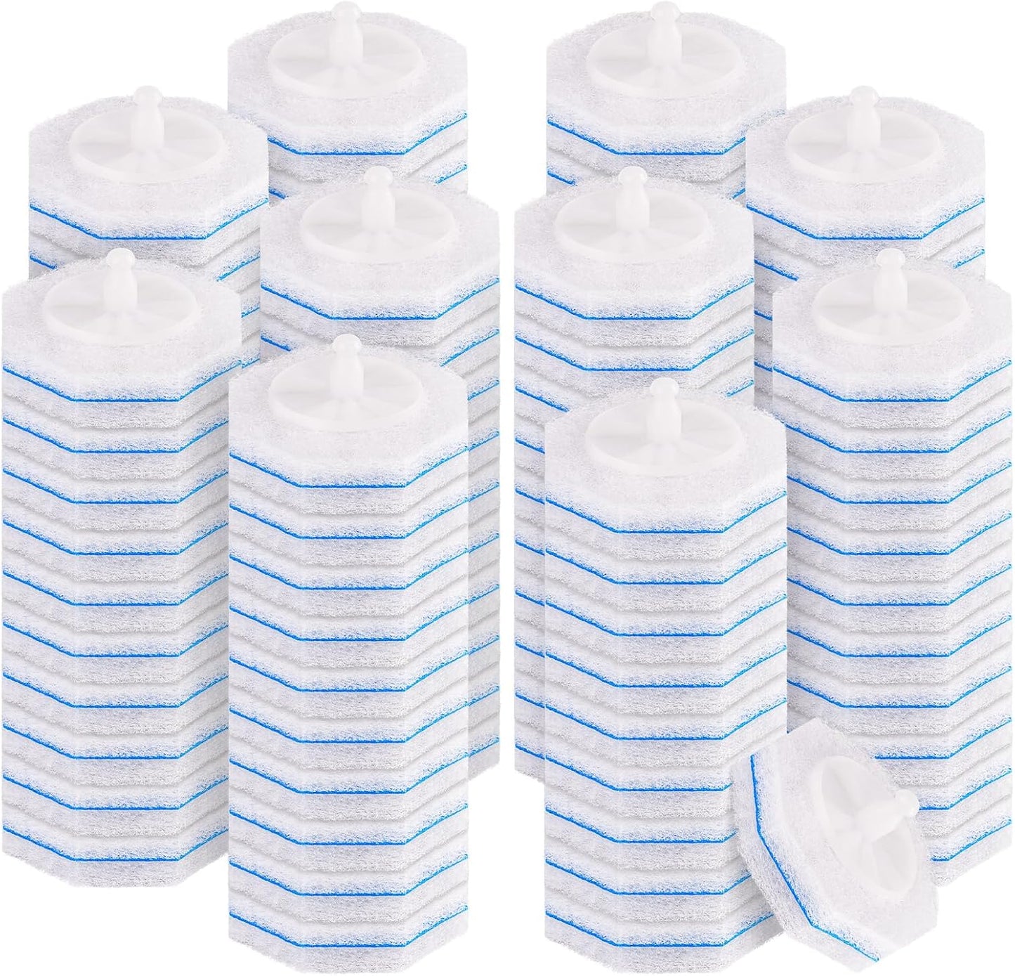50 Count Toilet Wand Refills for Clorox, Compatible with Most Disposable Toilet Brush for Bathroom Cleaning