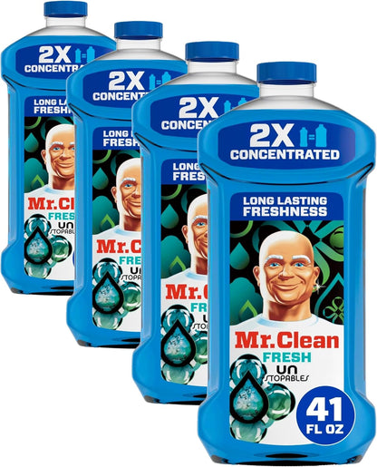 Mr. Clean 2X Concentrated Multi Surface Cleaner with Unstopables Fresh Scent 41 fl oz