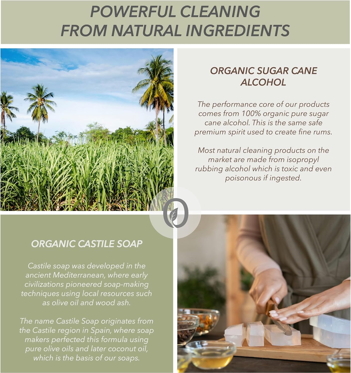 Non-Toxic Glass Cleaner - Natural Organic Ingredients that Truly Perform - 24oz - Light Coconut & Bergamot Scent
