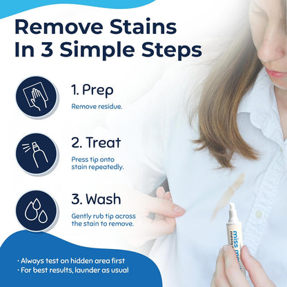 Miss Mouth's Messy Eater Stain Treater Spray - 4oz 2 Pack Stain Remover - Newborn & Baby Essentials - No Dry Cleaning Food, Grease, Coffee Off Laundry, Underwear, Fabric
