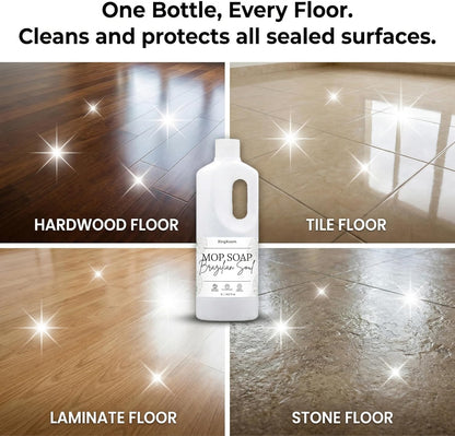 Scented Mop Soap - Premium Floor Cleaner Concentrate for Tile, Wood & Laminate, Streak-Free Low Foam Mopping Solution, Luxury Home Aromatherapy, 1L / 34.2 fl oz (Twilight Mist)