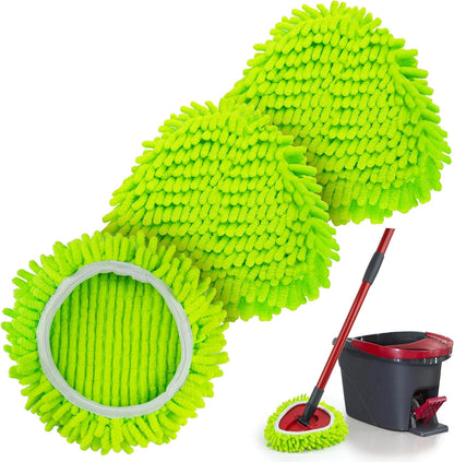 Spin Mop Scrub Brush for O-Cedar EasyWring 1 Tank System, Scrubber Brush Replacement Head with Stiff Bristle, Great for Bathroom, Kitchen, Pool, Glass and Tile Walls, No Include Mop Handle and Base