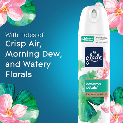 Glade Air Freshener Room Spray, Clean Linen Scent, Odor Fighting to Deliver Long Lasting Freshness, 7.3 Oz, 6 Count
