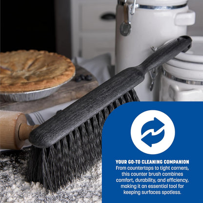 Carlisle FoodService Products 3625803 Fireplace/Bench Brush, 8", Black