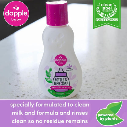 Dapple Baby Bottle & Dish Soap, Fresh Citrus, Plant Powered, Hypoallergenic, Baby Bottle and Dish Liquid, 16.9 fl oz, 1 Count