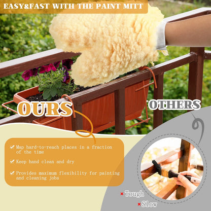 Remerry 12 Pcs Painters Mitt Painting Gloves with Thumb Paint Mitt Cleaning Dusting Gloves for Painters Decorators