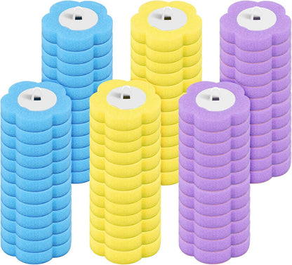 72PCS Disposable Toilet Cleaning Brush Wand Cleaner Refills, Contains Only the Brush Head, Disposable Toilet Cleaning Pads, Bathroom Toilet Bowl Brush and Holder Set (Refills)