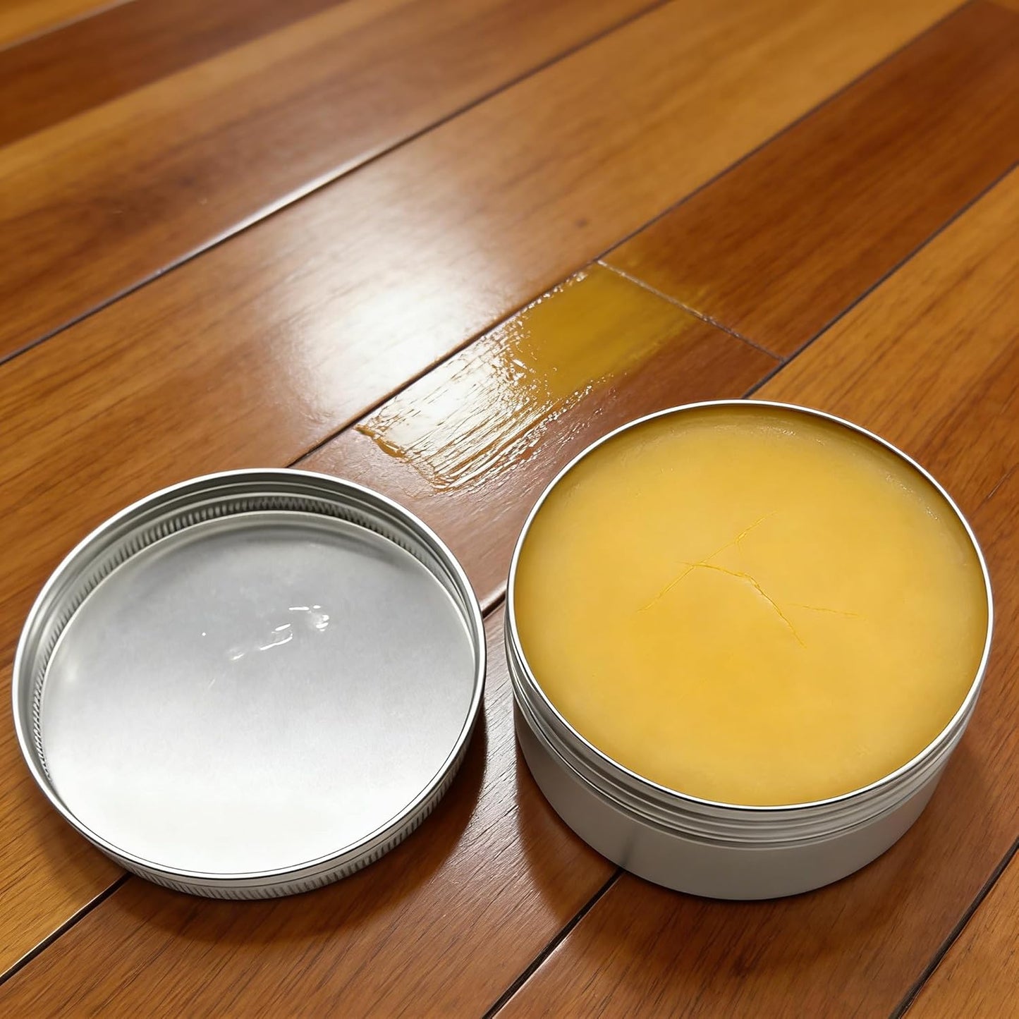 Premium Beeswax Paste Wood Finish & Polish Cutting Board Sealer,Bees wax furniture polish and cleaner,Protects & Restores Furniture Polish for Floors,Cabinets,Tables,for all seasons(200g)