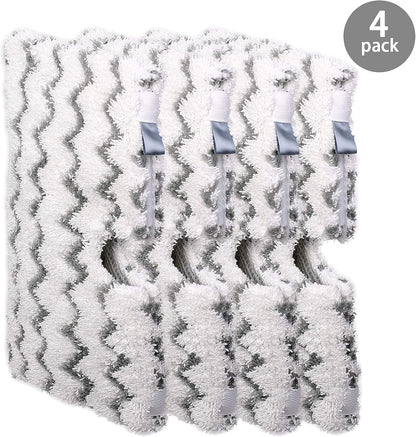 F Flammi 8-Pack Replacement Pads Compatible with Shark Steam Pocket Mop S3501 S3601 S3901 S3550 S3801 SE450, Double-Sided Microfiber Refills for Hardwood Tile Floor, Professional Scrubbing Strips