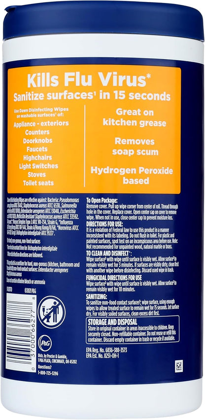 Dawn Disinfecting Wipes, Fresh Scent